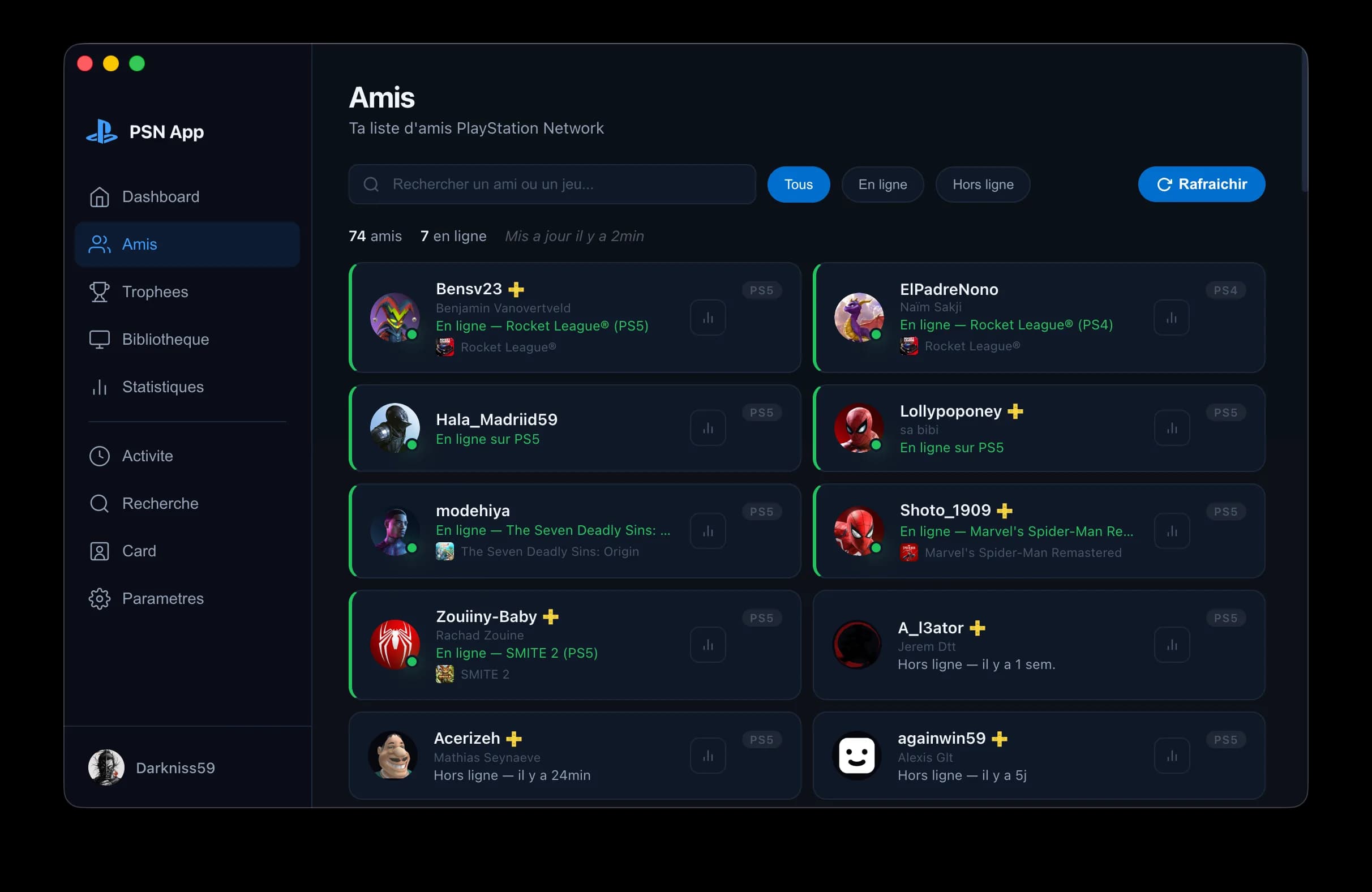 PSN App — capture 2